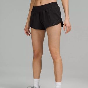 Lululemon Black Hotty Hot Short 2.5”
